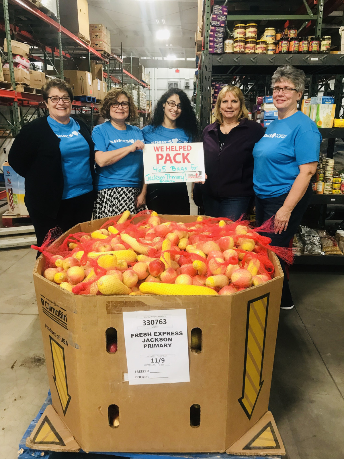 kohls volunteers Central Pennsylvania Food Bank