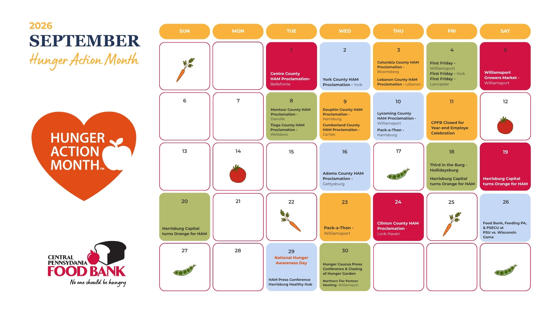 HAM Event Calendar ’26